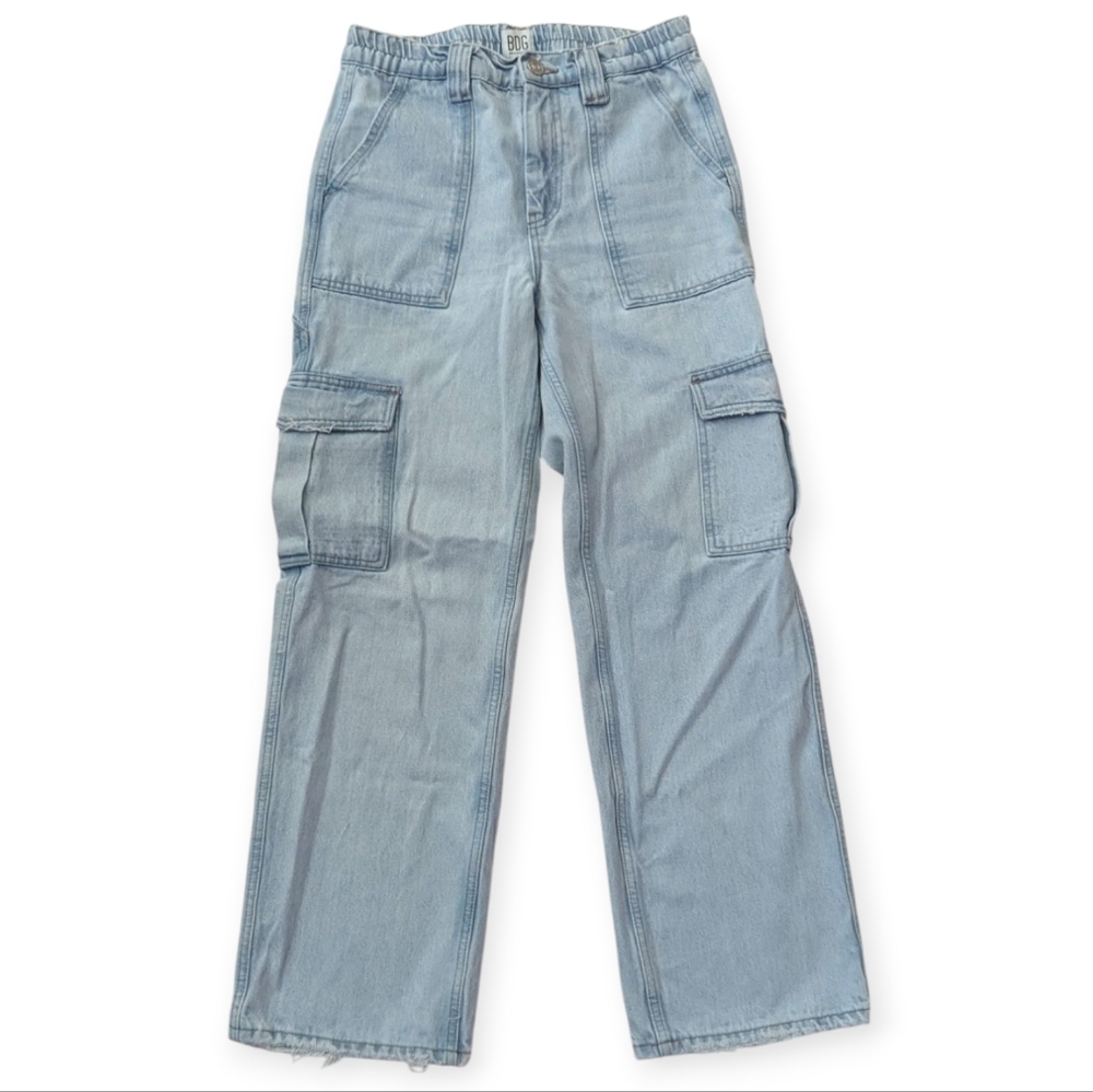 BDG Women’s Wide Leg Carpenter Skate Jean Light Blue Wash Size 28